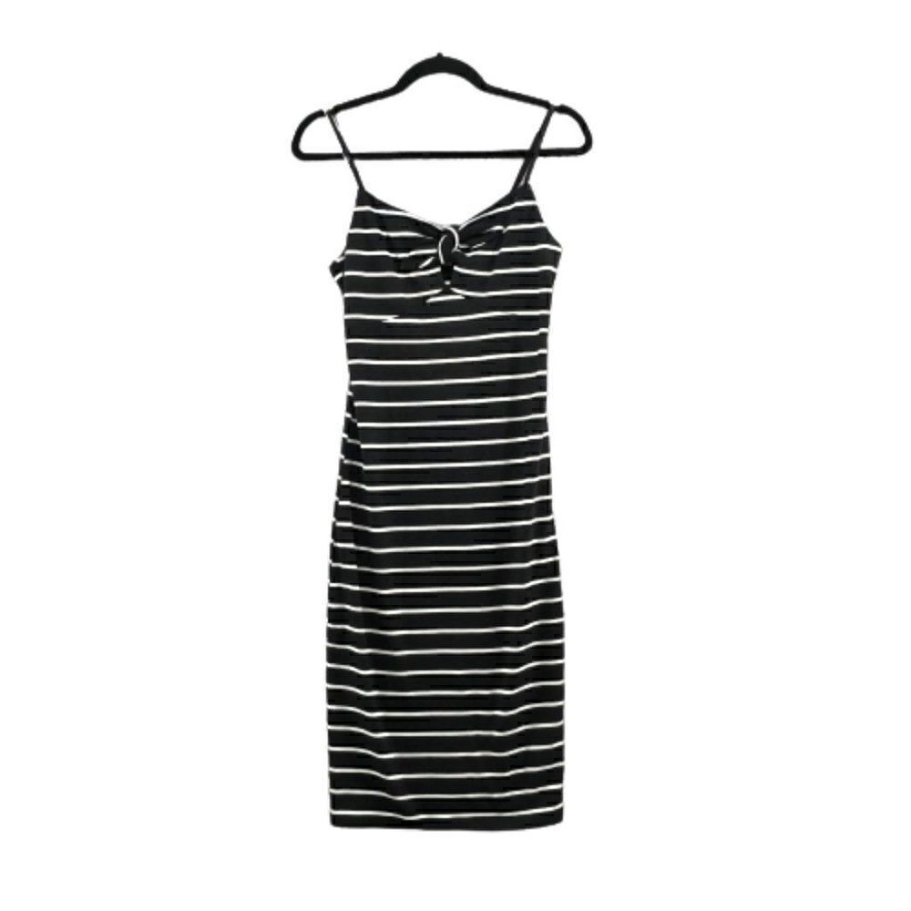 Dollhouse Striped Midi Dress - Size Small, Spaghetti Strap, Tie at Bust, Beachy